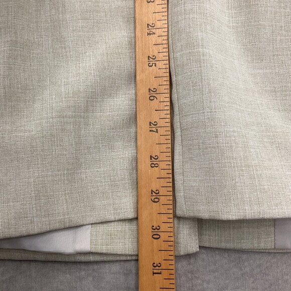 JG Hook Skirt Suit 10 40/25Wx23 Beige Side Elastic Woven Poly Classic Career VTG - Picture 9 of 16
